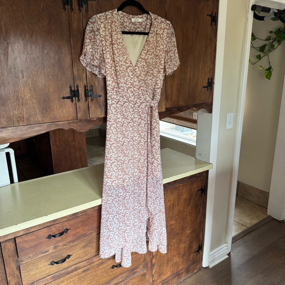 MOD REF Women’s Floral Print Wrap Dress Size L